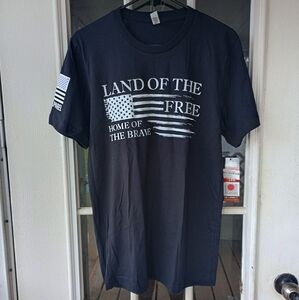 Nine Line Apparel Home Of The Brave Short Sleeve T-Shirt - Medium - Black NWT